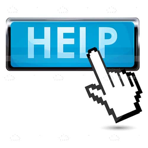 Blue Help Button